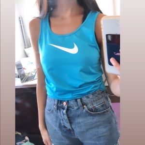 Nike Blue Razorback Tank